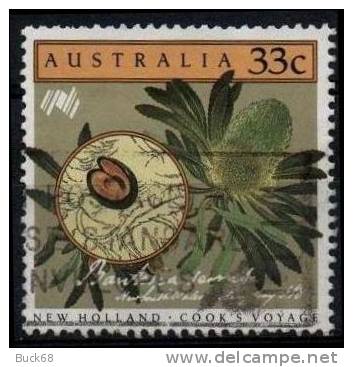 AUSTRALIE AUSTRALIA  936 (o) Fleur : Banksia Serrata (Voyage De Cook) - Oblitérés
