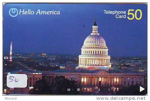 Phonecard USA  Related - Telecarte USA Reliée (56) - Telefonkarte USA Verbunden - Japan - WHITE HOUSE - Landscapes