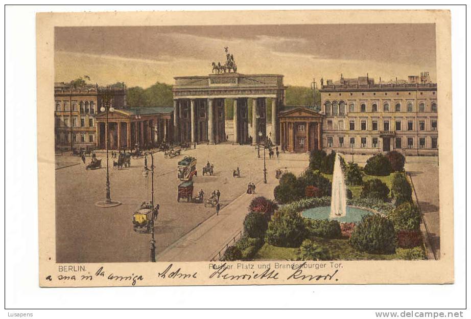 OLD FOREIGN 0252 - GERMANY - Deutschland - BERLIN - Pariser Platz Und Brandenburger Tor - Brandenburger Deur