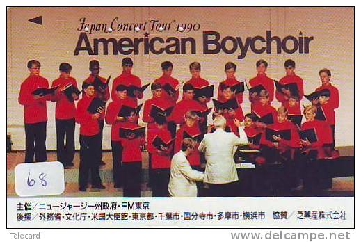 Telefonkarte USA Verbunden (68)  Phonecard USA  Related - Telecarte USA Reliée  - Japan - American Boychoir - Landschappen