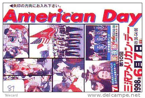 Telecarte USA Reliée  (81) Telefonkarte USA Verbunden   Phonecard USA  Related -- Japan - AMERICAN DAY - Landschappen