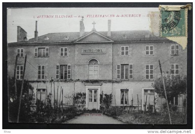 12 Villefranche-de-Rouergue Sante Hopital    D12D  K12300K  C12300C RH025581 - Villefranche De Rouergue