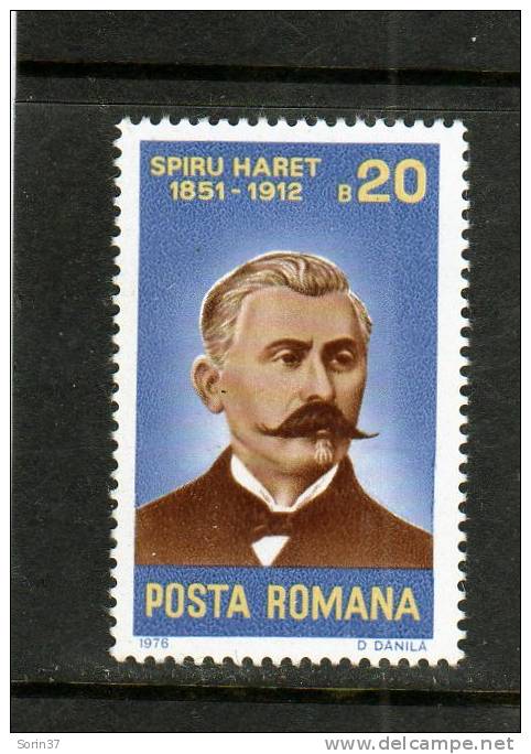 Serie Completa Romania  Año 1976  Yvert Nr.2963  Spiru Haret  Nueva - Nuovi