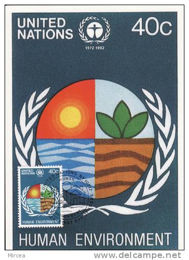 1163 - ONU - NY 1982 - Maximumkarten