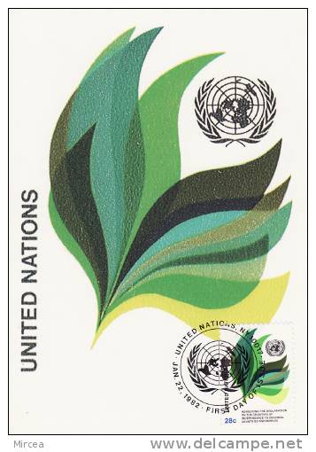 1158 - ONU - NY 1982 - Maximumkaarten