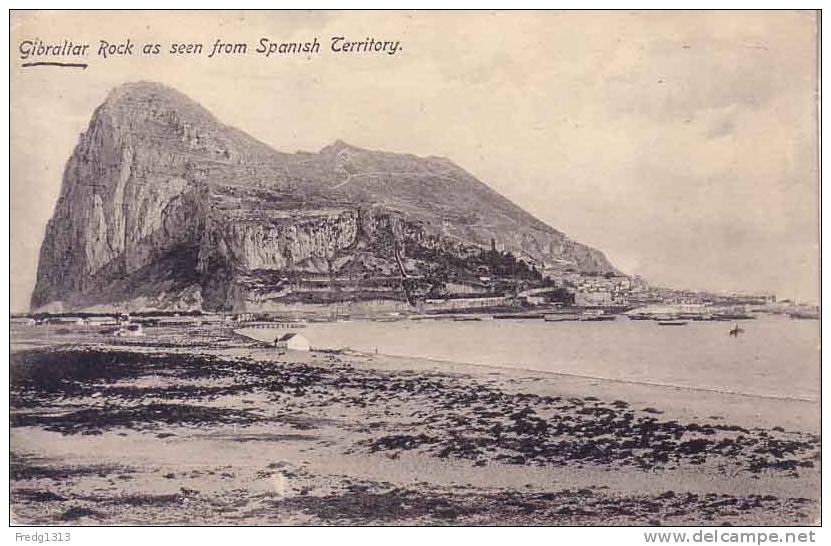 Gibraltar - Rock As Seen From Spanish Territory - Gibraltar