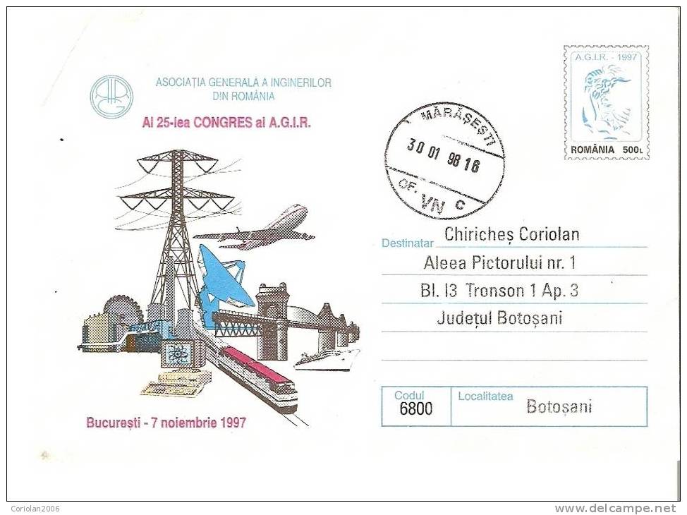 Romania / Postal Stationery / National Engin. Asoc. - Andere & Zonder Classificatie