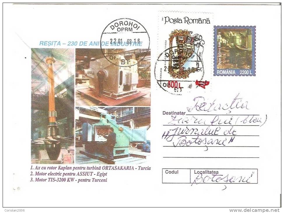 ROMANIA / POSTAL STATIONERY / INDUSTRY - Otros & Sin Clasificación