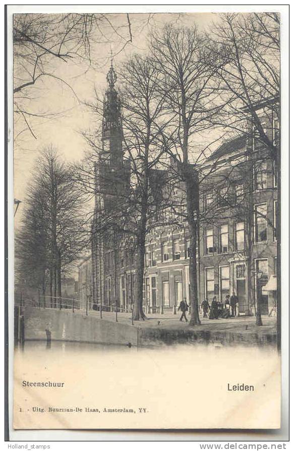 ANSICHTKAART (255) LEIDEN STEENSCHUUR CA. 1905 - Leiden