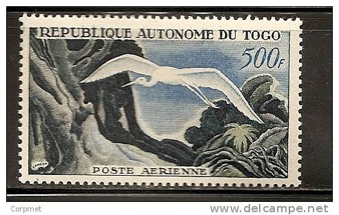 FRANCE - TOGO - POSTE AERIENNE - 1957 - FAUNA -  CIGOGNE  Yvert Nº 28  MINT (LH) - Andere & Zonder Classificatie