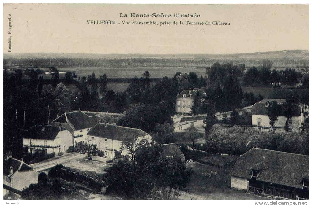 La Haute Saône Illsutrée - Vellexon , Vue D'ensemble Prise De La Terasse Du Château - Autres & Non Classés