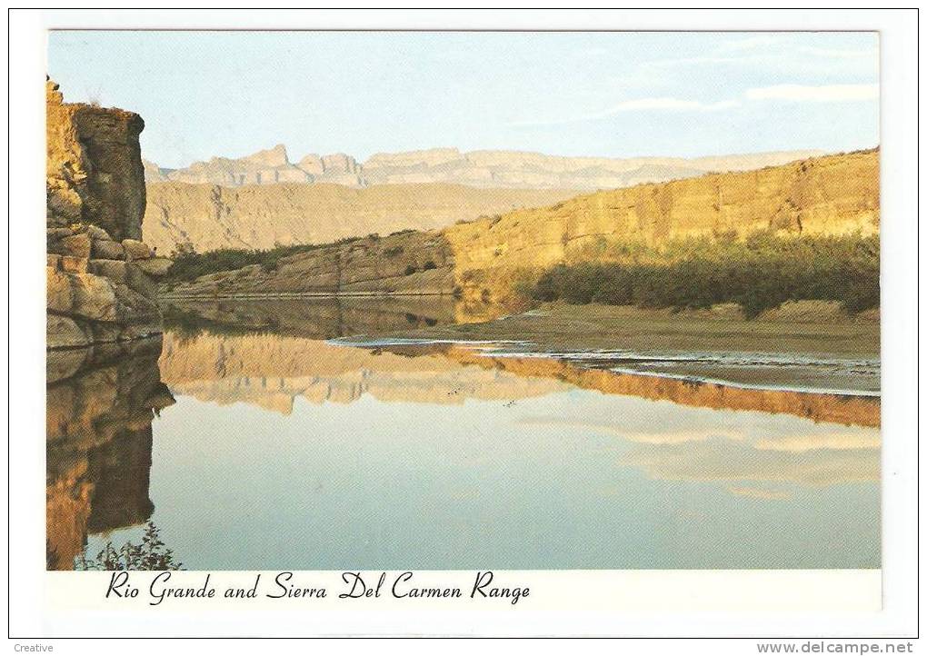 RIO GRANDE AND SIERRA DEL CARMEN RANGE.Big Bend National Park Texas - Sonstige & Ohne Zuordnung