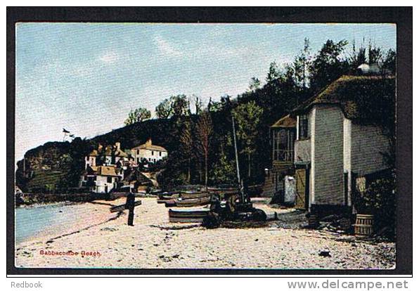 Early Postcard Babbacombe Beach Houses & Fishing Boats Near Torquay Devon - Ref B150 - Torquay