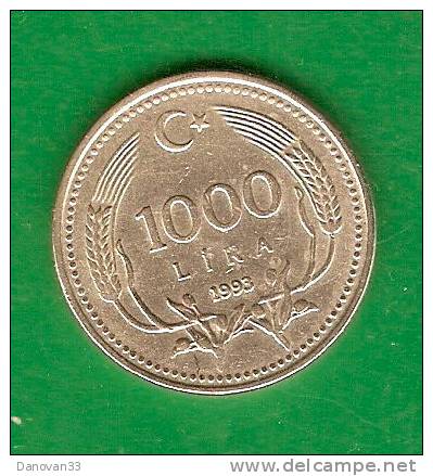 1000  Lira   TURQUIE    1993       (PRIX FIXE)       (BF12) - Turquie