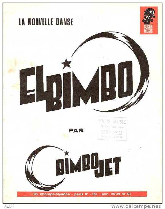 Partition:  BIMBO JET " El Bimbo  " - Musique