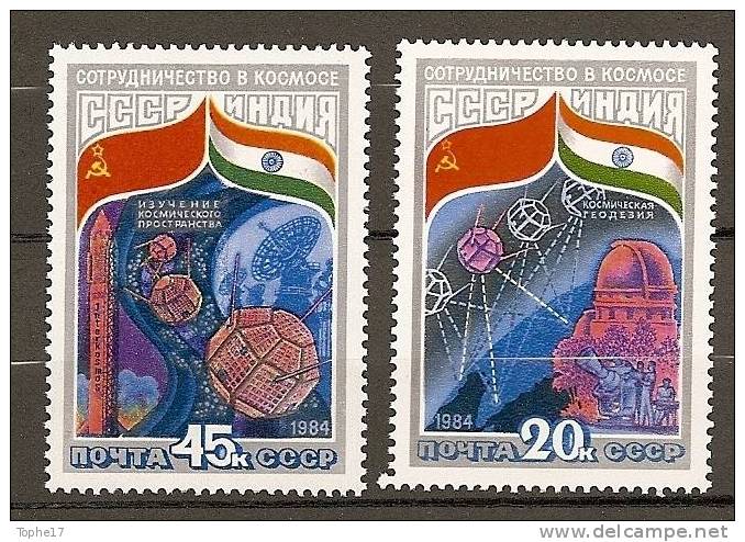 SP - URSS - 1984 - 2 Sur 2 Y&T 5088 A 5090 - Neuf  ** - Russie & URSS