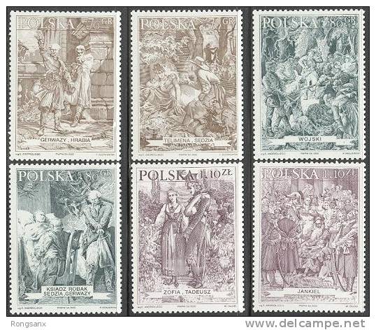 2000 POLAND Pan Tadeusz 6v - Unused Stamps