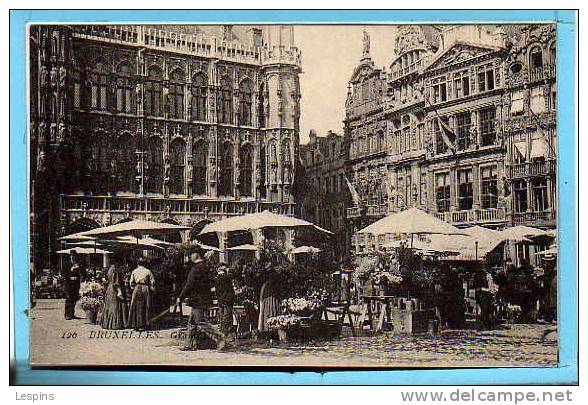 BRUXELLES -- Grande Place - Marché Des Fleurs - Markten