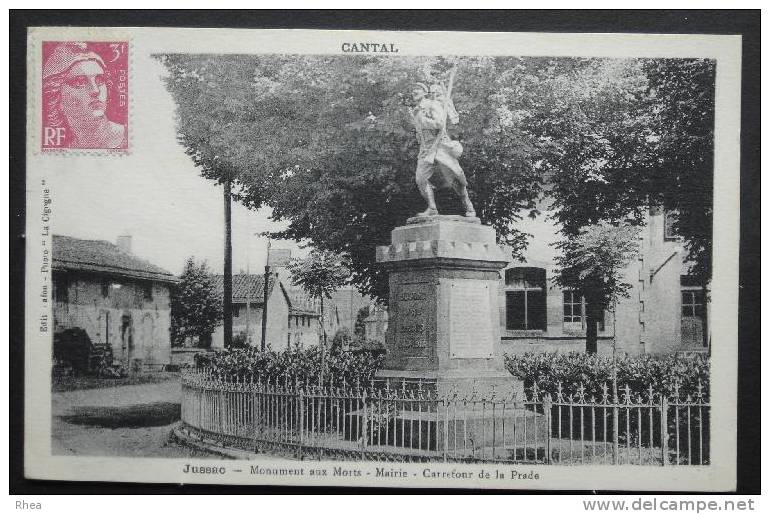 15 Jussac Monument Aux Morts Sépia    D15D  K15083K  C15083C RH027333 - Jussac