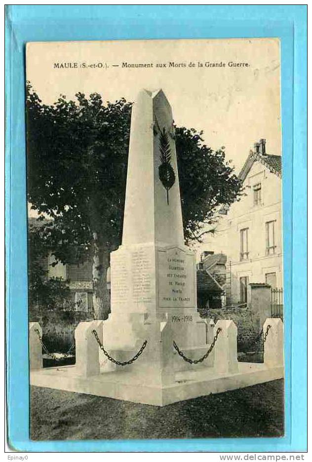 B - 78 - MAULE - Monument Aux Morts - Maule