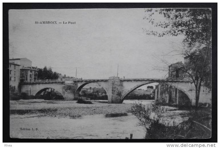 30 Saint-Ambroix Pont    D30D  K30227K  C30227C RH028377 - Saint-Ambroix
