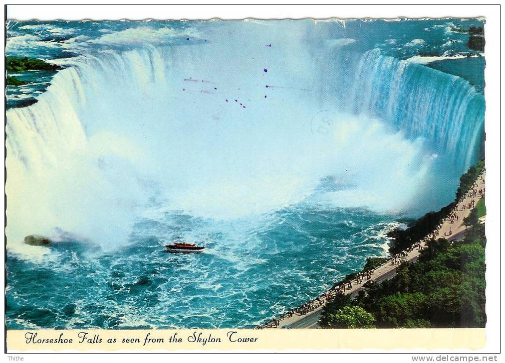 NIAGARA FALLS Horseshoe Falls As Seen From The Skylon Tower - Niagarafälle