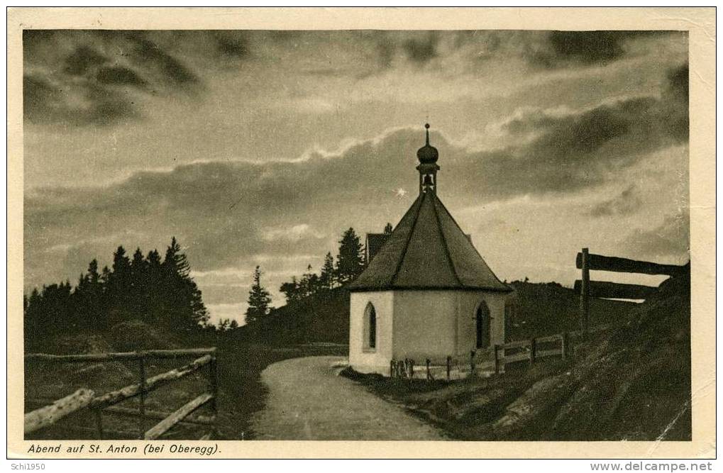 CA - SUISSE - Bale - Abend Auf Saint Anton Bei Oberegg  - 1938 - Autres & Non Classés