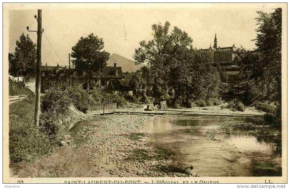 CPA 38: SAINT LAURENT  DU PONT   L'hopital      A   VOIR !!! - Saint-Laurent-du-Pont