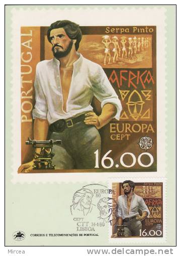 164 - Portugal 1980 - Carte Maximum - 1980