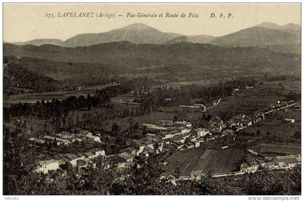 175 - Lavelanet - Vue Générale Et Route De Foix - Lavelanet