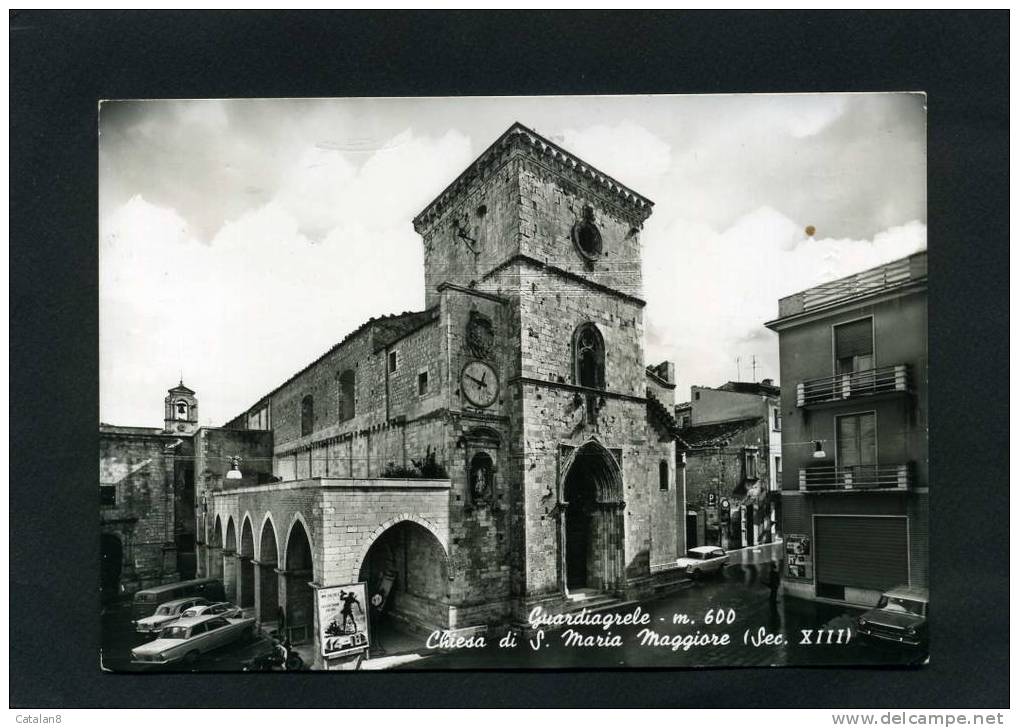 V1482 GUARDIAGRELE CHIETI CHIESA DI SANTA MARIA MAGGIORE.   CARTOLINA FORMATO GRANDE. - Chieti