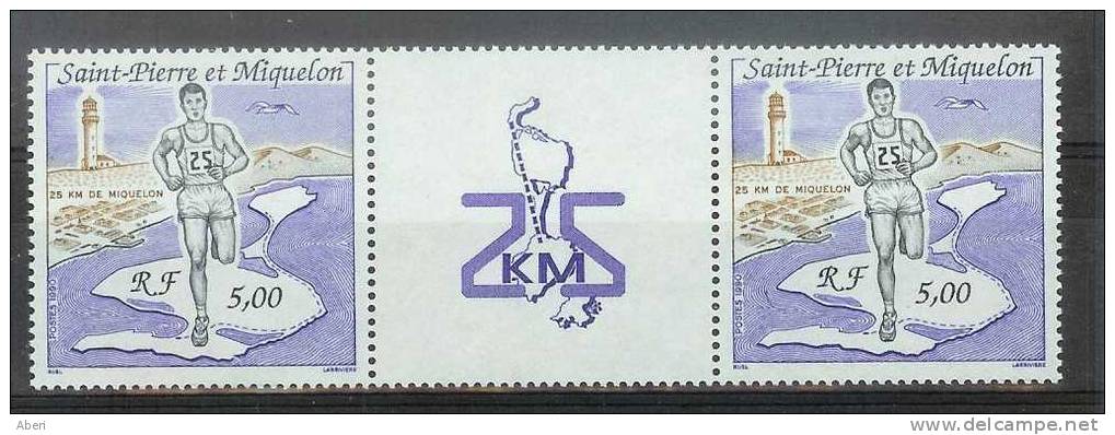 POSTE 522A - St PIERRE Et MIQUELON -  SPORT - 25 Km De St PIERRE - Unused Stamps