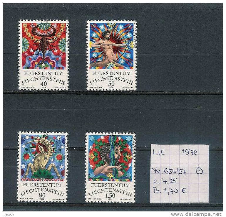 Liechtenstein 1978 - Yv. 654/57 Gest./obl./used - Oblitérés