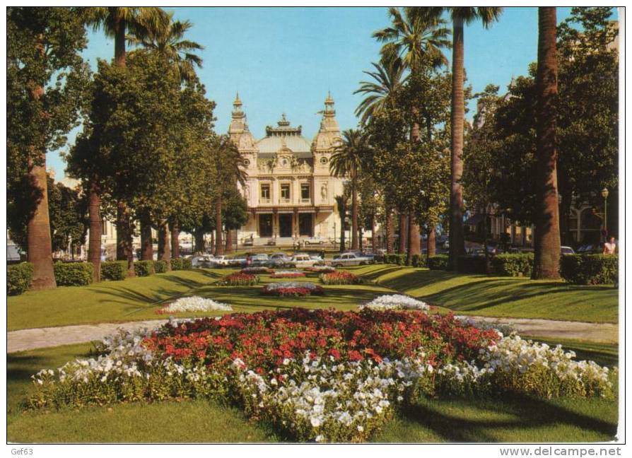 Principauté De Monaco - Monte-Carlo ° Le Casino Et Les Jardins (1991) - Spielbank