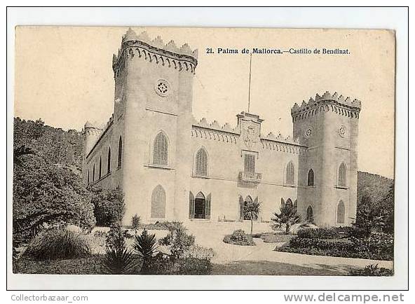 Vintage CA 1900 Postcard AK Spain Palma De Mallorca Bendinat Castle - Mallorca