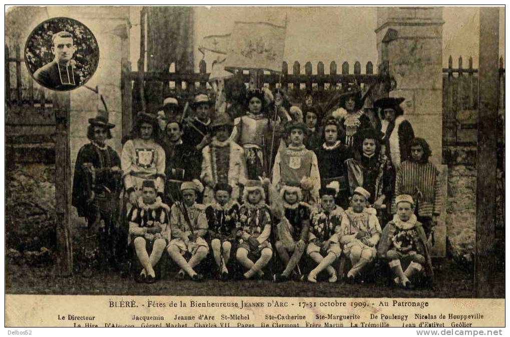 Bléré - Fêtes De La Bienheureuse Jeanne D'Arc , 17 / 31 Octobre 1909 , Au Patronage - Bléré