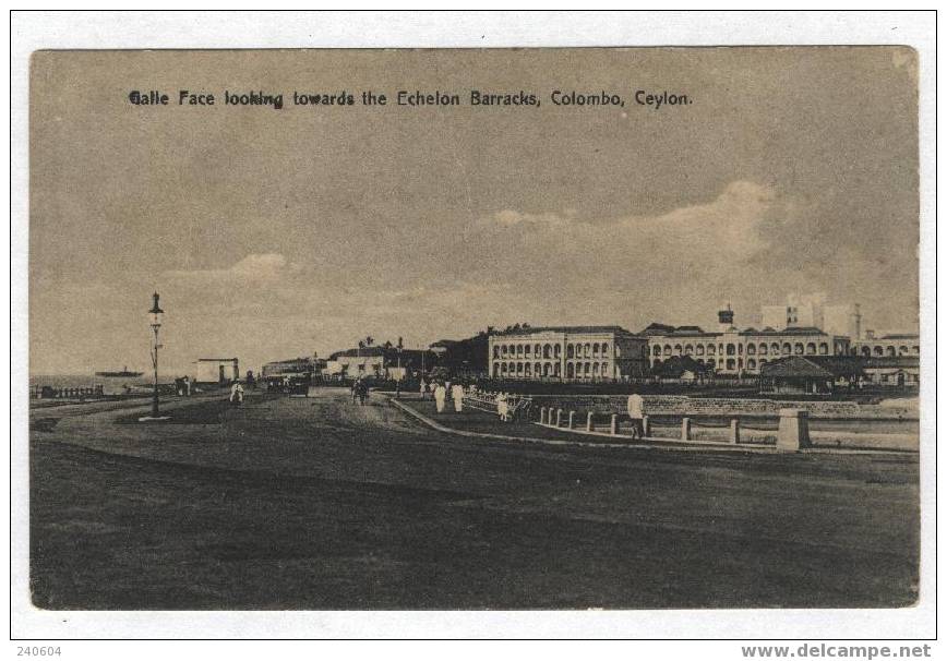 Galle  Face Looking Towards The Echelon Barracks, COLOMBO, CEYLON - India