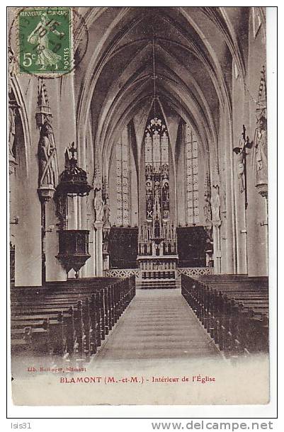 Dép 54 - S995 - Blamont - Intérieur De L´église - Bon état Général - Blamont