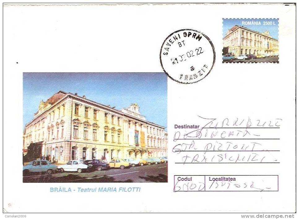 Romania / Postal Stationery - Théâtre