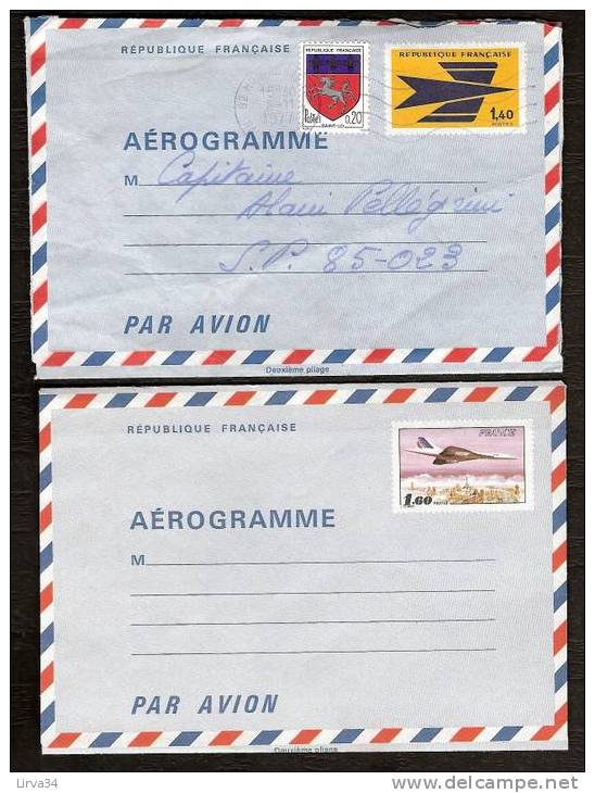 LOT De 4 AEOGRAMMES  Dont 2 CONCORDE Et Un Union Soviétique- - Aerogrammi