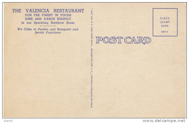 Rawlins WY Adams Dairy And Cafe, Multiview Vintage Curteich Linen Postcard, Lunch Counter Interior - Otros & Sin Clasificación
