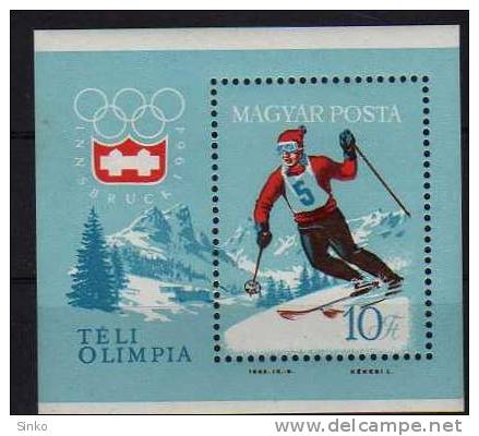 1964. Olimpic Games, Innsbruck Block - Ungebraucht