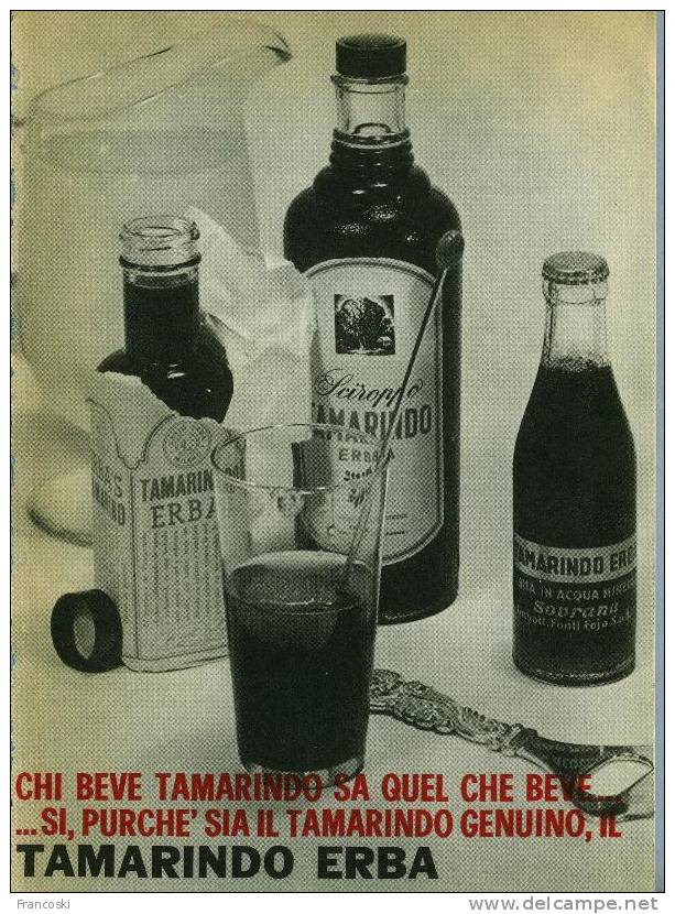 PUBBLICITA´ -"TAMARINDO ERBA"-1960-AdvertIsing- - Pubblicitari