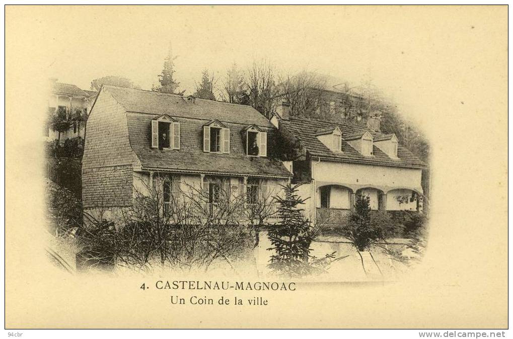 CPA (65)   CASTELNAU MAGNOAC   Un Coin De La Ville - Castelnau Magnoac