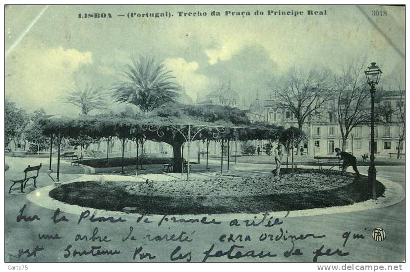 PORTUGAL - Lisboa - Trecho Da Praça Do Principe Real - Jardin Kiosque - Lisboa