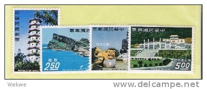 Mtai018/  TAIWAN - Tourismusjahr 1967. Sehenswürdigkeiten. Mi. 646/9 **   MNH - Ungebraucht