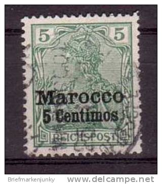 3005) Dt.Post Marokko Mi.Nr. 8II Gestempelt - Marocco (uffici)