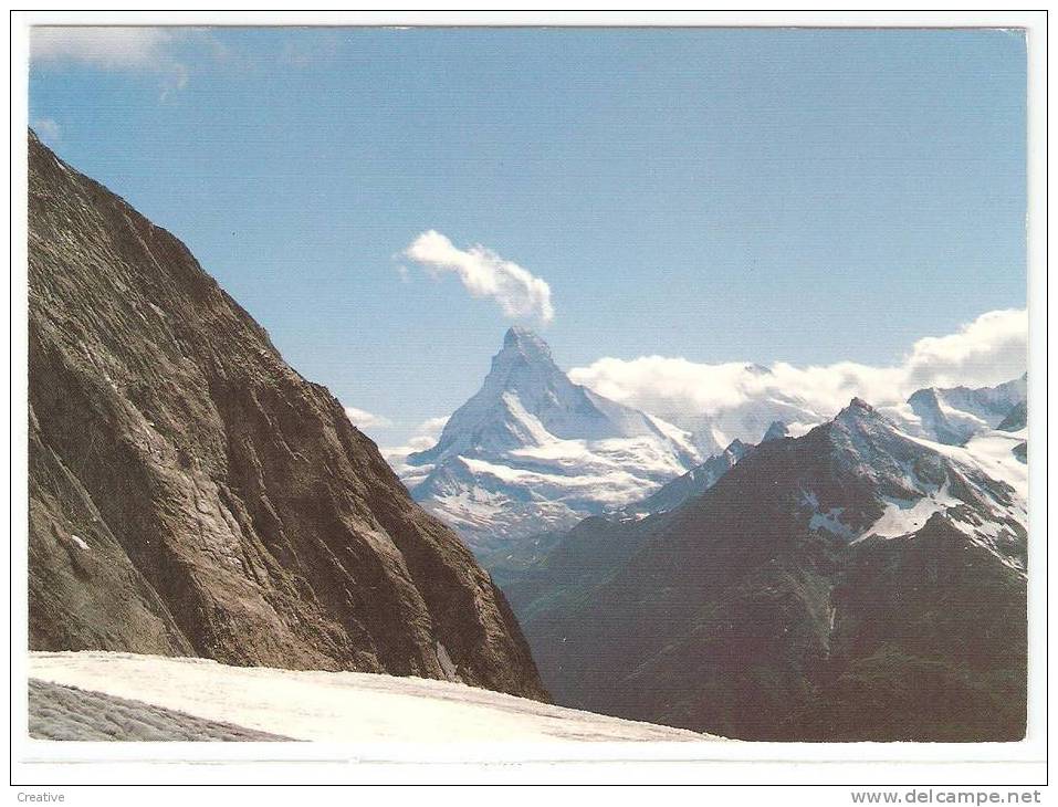 SUISSE-Zermatt (Wallis) .Blick Vom Festigletscher(bei Randa) Auf Das Matterhorn.Mt Cervin. - Randa