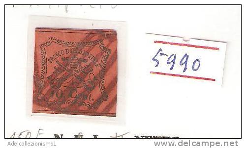 5990)francobollo Da 10c. N. 17 Usato II° Scelta - Etats Pontificaux