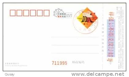 China Welfare Lottery  Flower   ,   Specimen   Pre-stamped Card, Postal Stationery - Non Classés